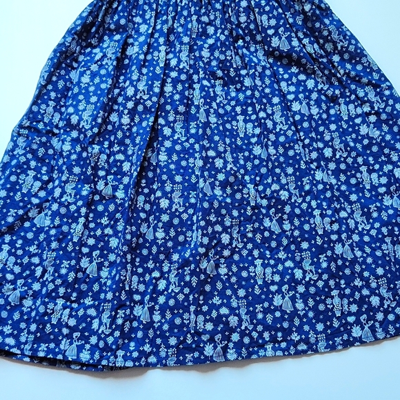 Pettigirl Navy Blue White Smocked Dress size 4T - Picture 2 of 5